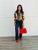 Navy Multi Striped Sweater Top (Reg.)