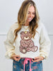 Floral Teddy Bear Sweater Top (Reg.) - 2 Colors