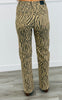 Zebra Print Straight Leg Pants (Reg.)