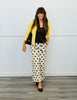 Banana Ruffle Collar Button Down Cardigan (Reg. and Plus)