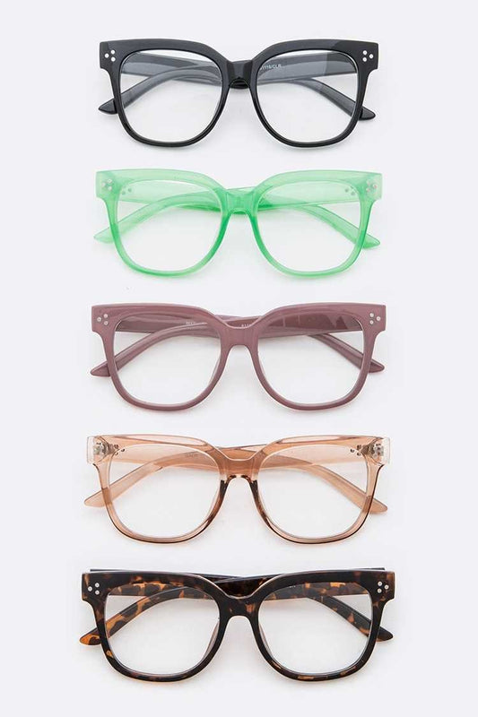 Cat Eye Glasses - 5 Colors