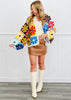 Floral Crochet Open Front Cardigan (Reg.)