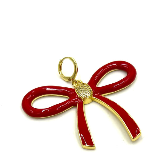 TJ - WR EXCLUSIVE Red Oversize Bow Charm