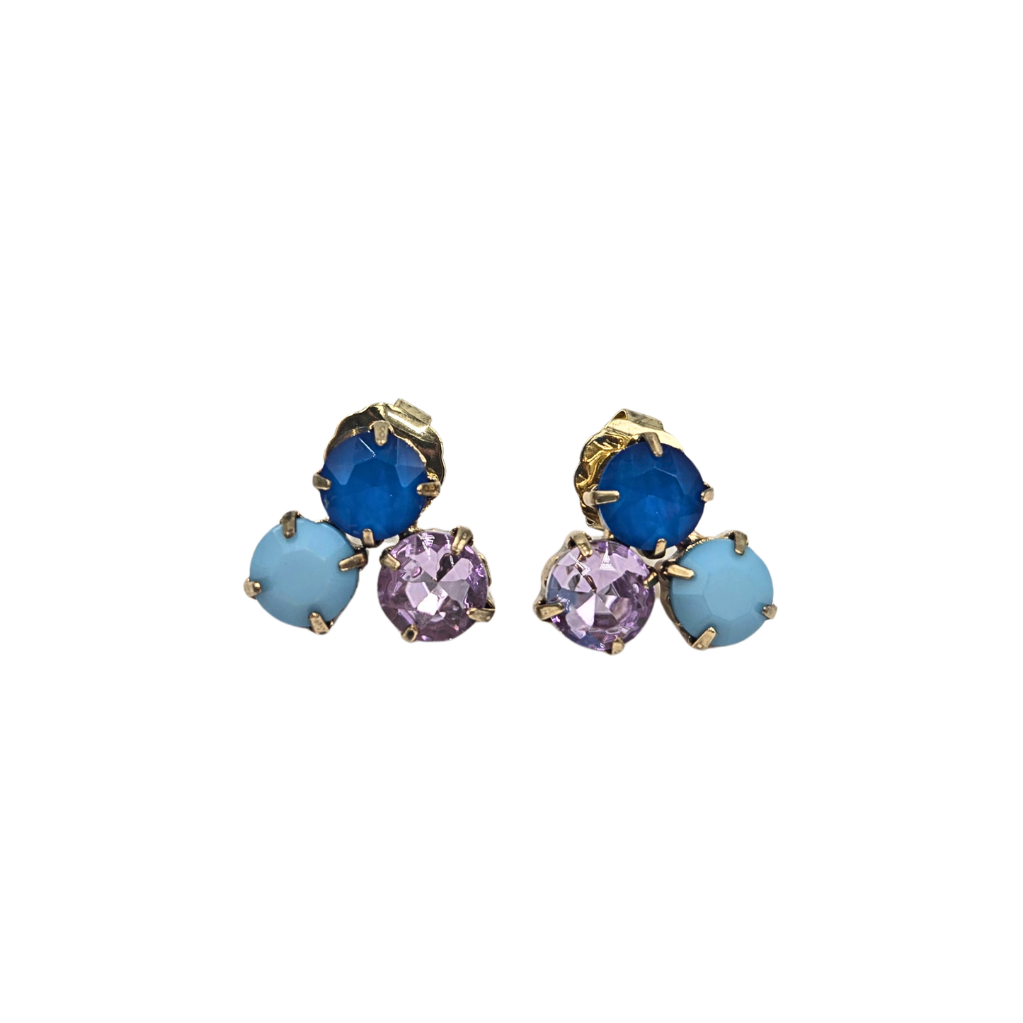 SIENNA - Tammy Earrings in Blue/Purple Mix