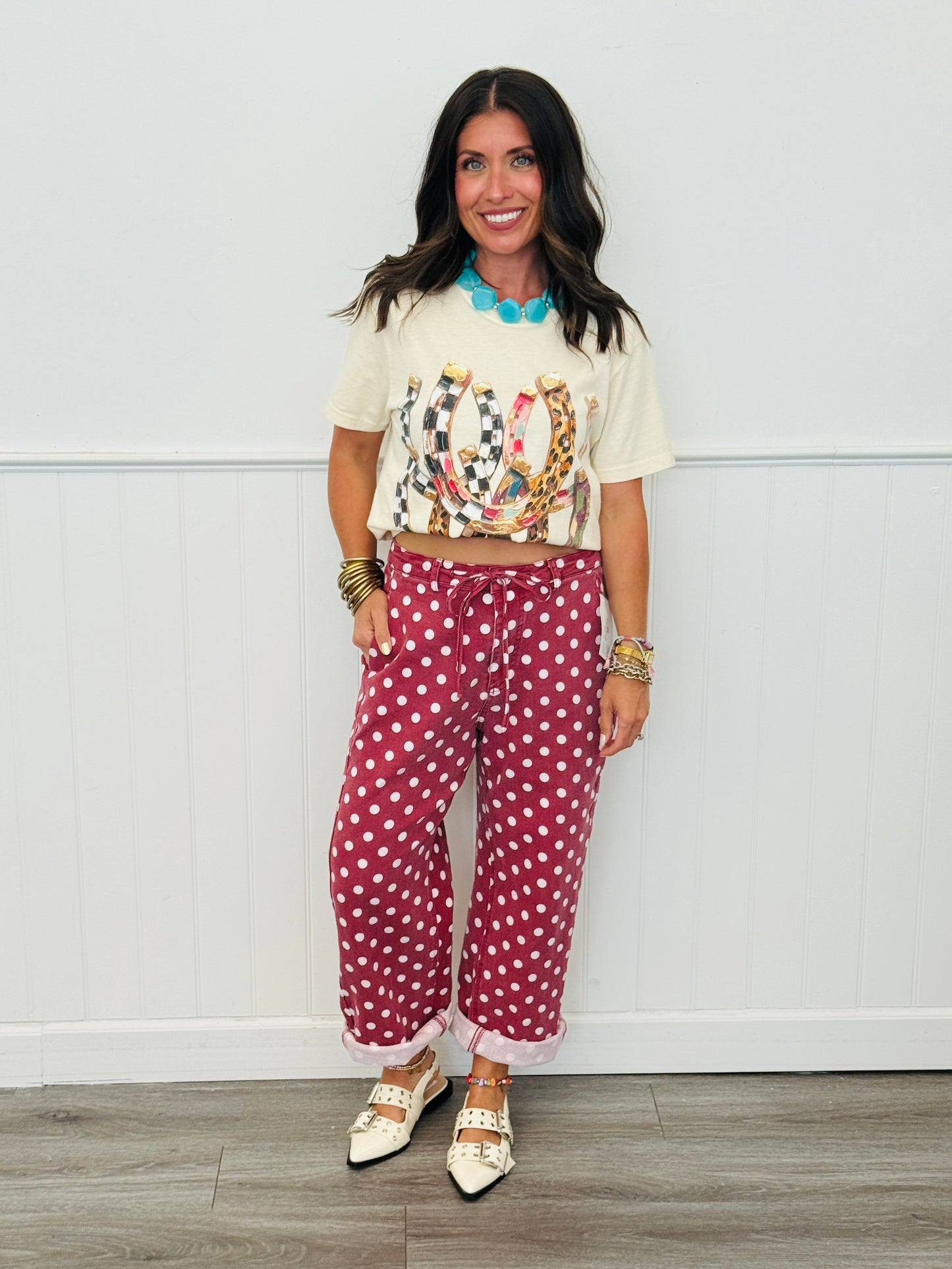 Brick Vintage Polka Dot String Pants (Reg.)
