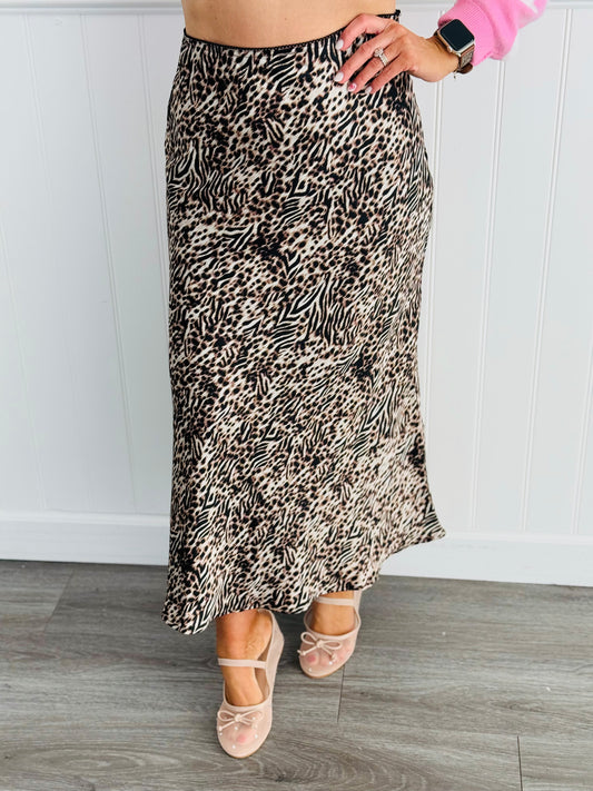 Iris Leopard Midi Skirt (Reg.)