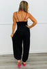 Black Spaghetti Strap Jumpsuit (Reg.)