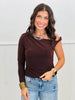 Fitted One Shoulder Long Sleeve Top (Reg.) - 6 Colors
