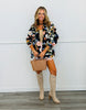 Black Multi Botanical Floral Print Jacket (Reg.)