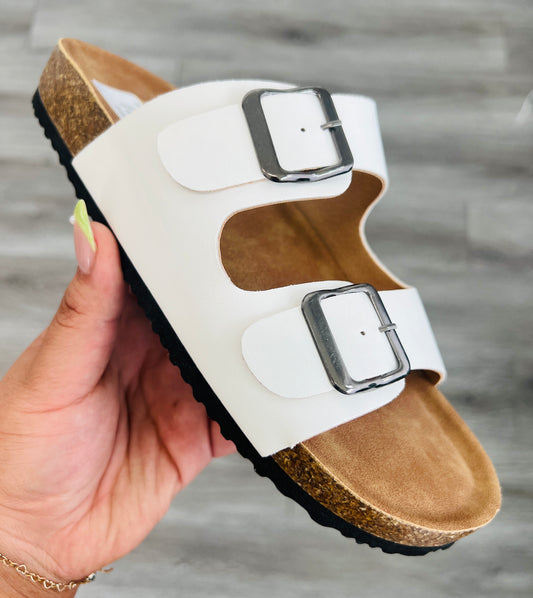 White Beyond Belief Sandals