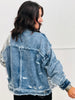 Oli & Hali Washed Denim/Contrast Leopard Jacket (Reg.)