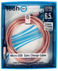 6.5Ft Fast Charging Metal Cord - 4 Colors