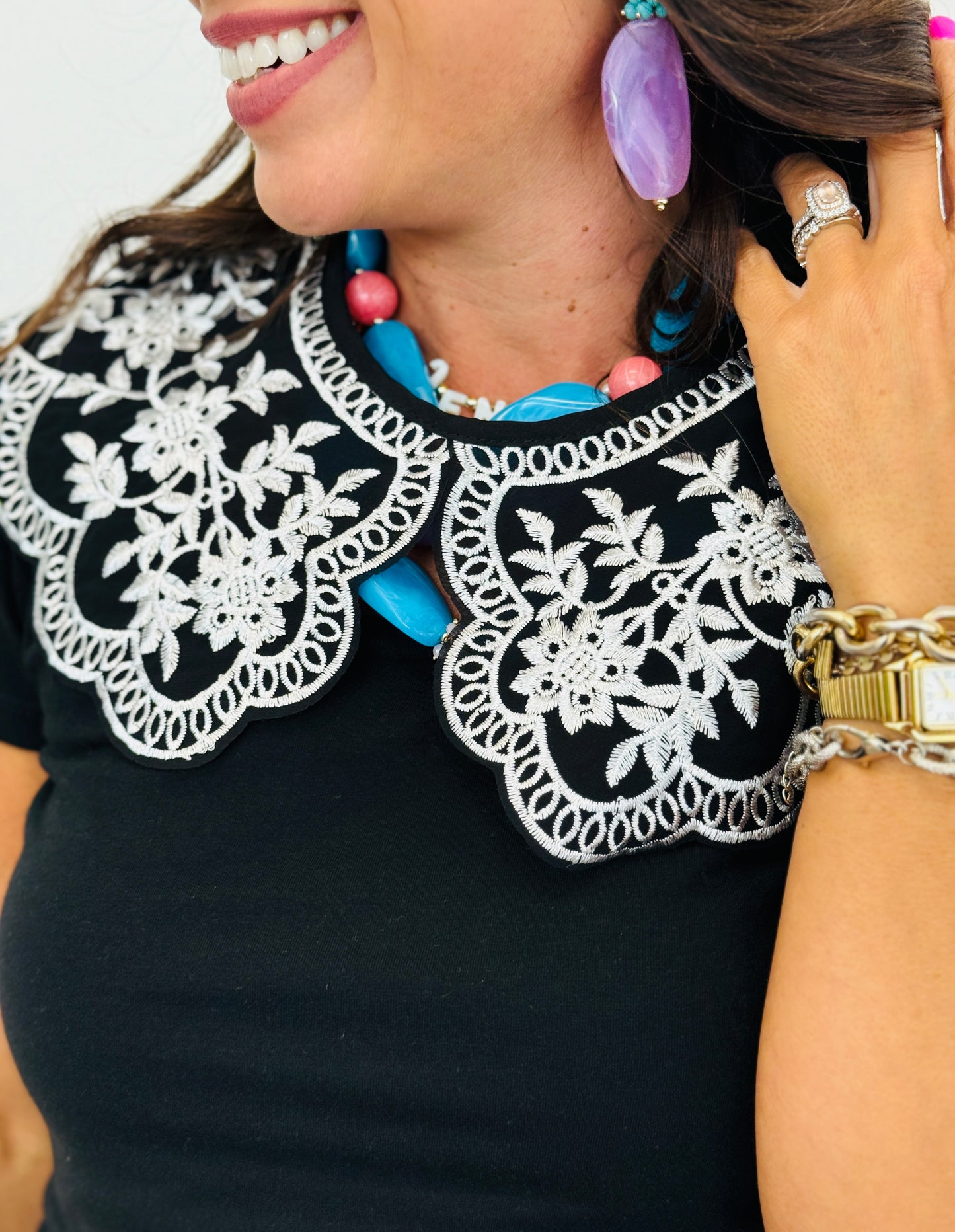 Midnight Bloom Detachable Collar (OS)