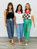 Drawstring Striped Culotte Pants (Reg.) - 3 Colors