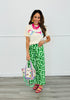 Kelly Green Leopard Cropped Pants (Reg.)