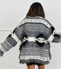 POL Black Multi Fringed Sweater Cardigan (Reg.)
