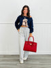Grey Contrast Waist Sweatpants (Reg & Plus)
