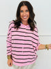 Gigi Pink Striped Cardigan (Reg.)