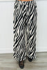Black Zebra Scoop Back Tank & Pants Set (Reg.)