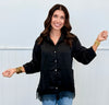 Satin Sensation Lace Hem Blouse (Reg.) - 2 Colors