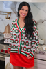 Ribbon Wreath Knit Cardigan (Reg. and Plus)