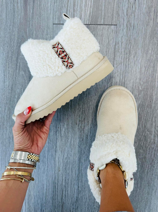 Nude Cozy Snow Booties