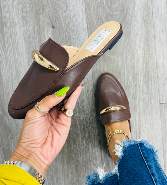 Brown Simply Refined Mule