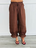 Lace Trim Ruffle Hem Pants (Reg.) - 3 Colors