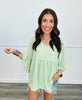Andree Babydoll Half Sleeve Top (Reg. and Plus) - 9 Colors