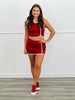 Contrast Trim Tank & Mini Skort Set (Reg.)-2 Colors