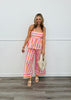 Pink Multi Striped Pant Set (Reg & Plus)