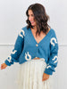 Horseshoe Patch Sweater Cardigan (Reg.)-2 Colors