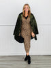 Leopard Print V-Neckline Sweater Dress (Reg.)