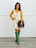 Embroidered Floral Zip Up Mini Dress (Reg.)