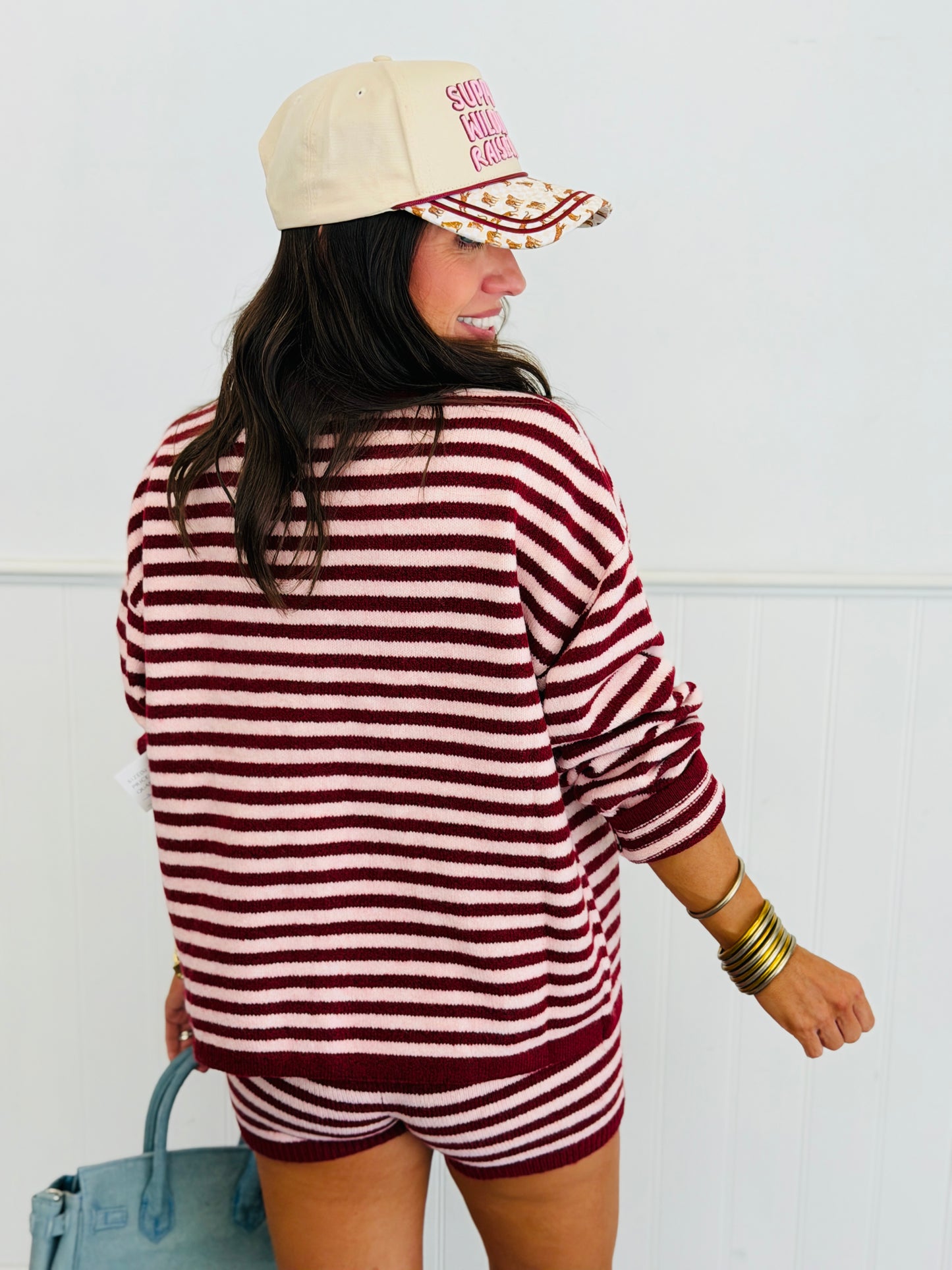 Striped Button Down Sweater Cardigan (Reg.) - 3 Colors