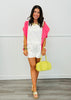 White Linen Top & Shorts Set (Reg.)