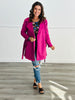 Magenta Suede Trench Coat (Reg)