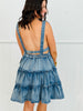 Acid Washed Denim Tiered Mini Dress (Reg & Plus)