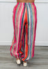 Red/Pink Multi Striped Balloon Pants (Reg.)