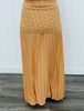 Camel Polka Dot Top & Maxi Skirt Set (Reg.)