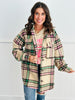 Taupe Multi Plaid Shacket (Reg.)