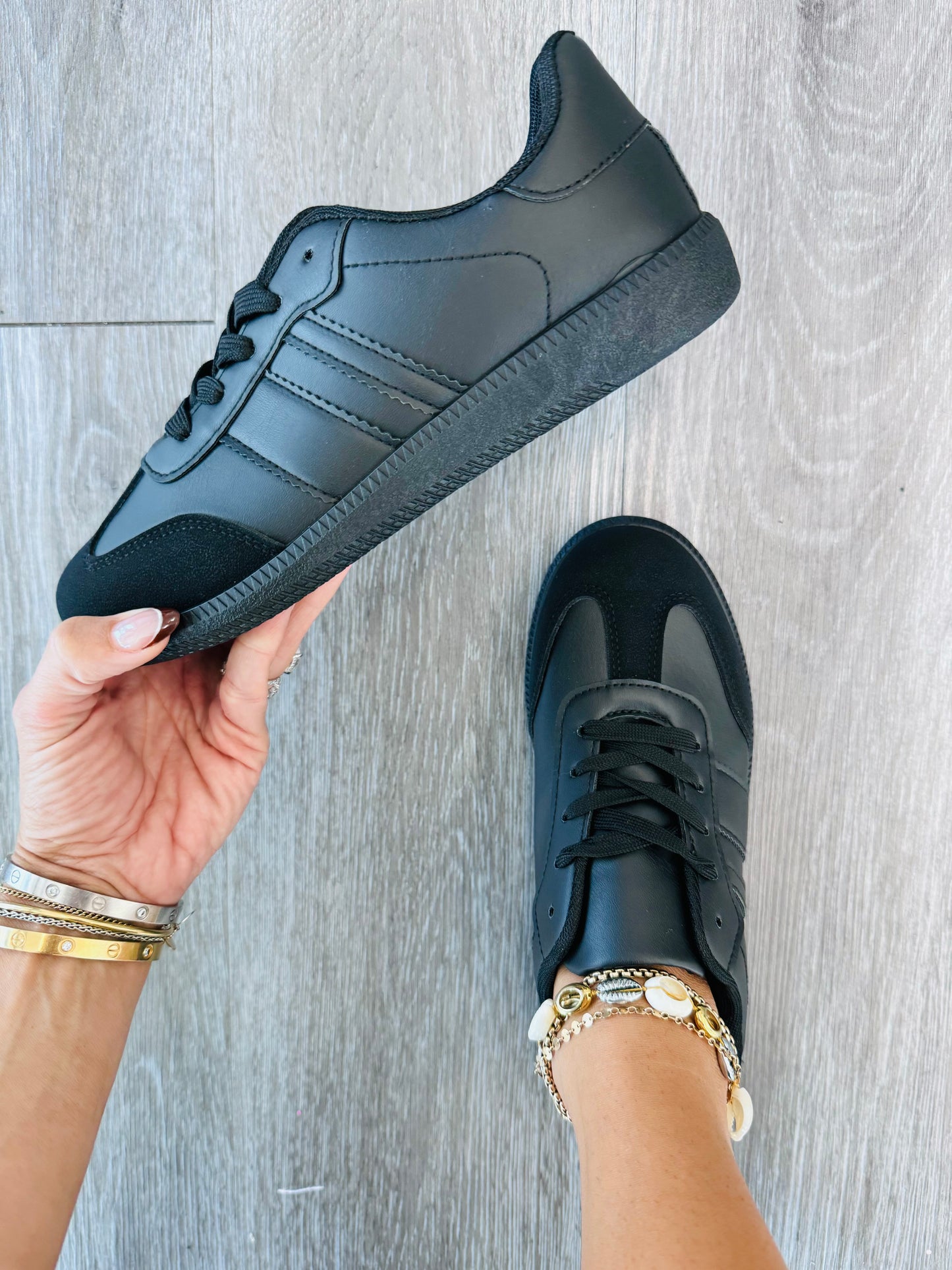 Black/Black All Worth It Sneakers