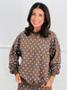 Brown/Light Blue Polka Dot Trust The Process Sweatshirt (Reg.)