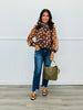 Brown Polka Dot Bliss Organza Blouse (Reg)