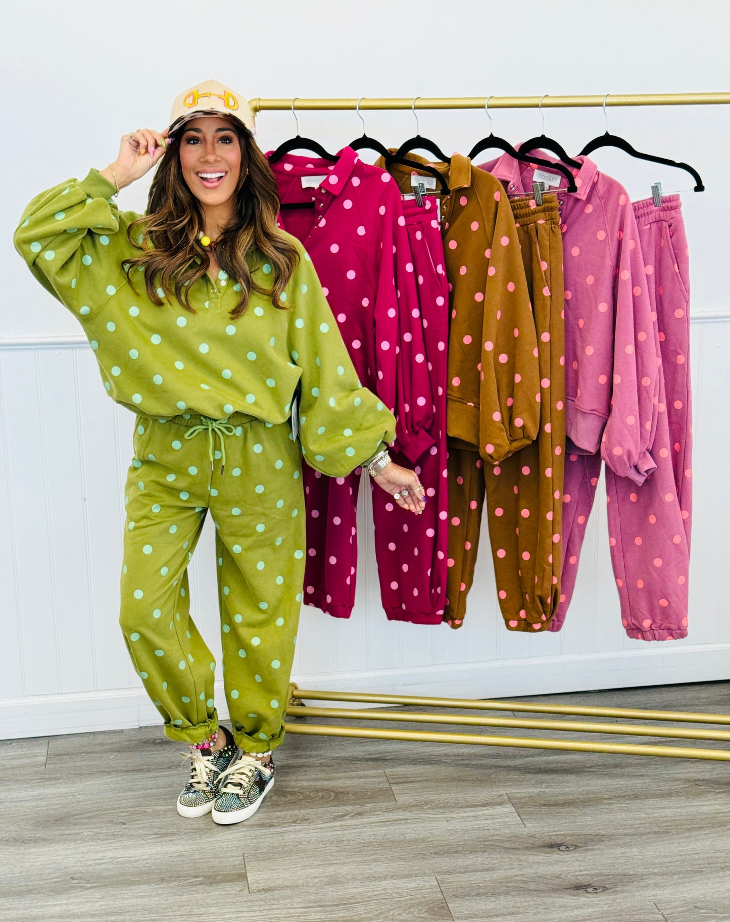Playful Polka Dot Jogger Pants (Reg.) - 4 Colors