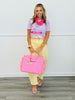 Yellow Rhinestone Embellished Barrel Leg Jeans (Reg.)
