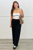 High Waist Wide Leg Pants (Reg & Plus)-2 Colors