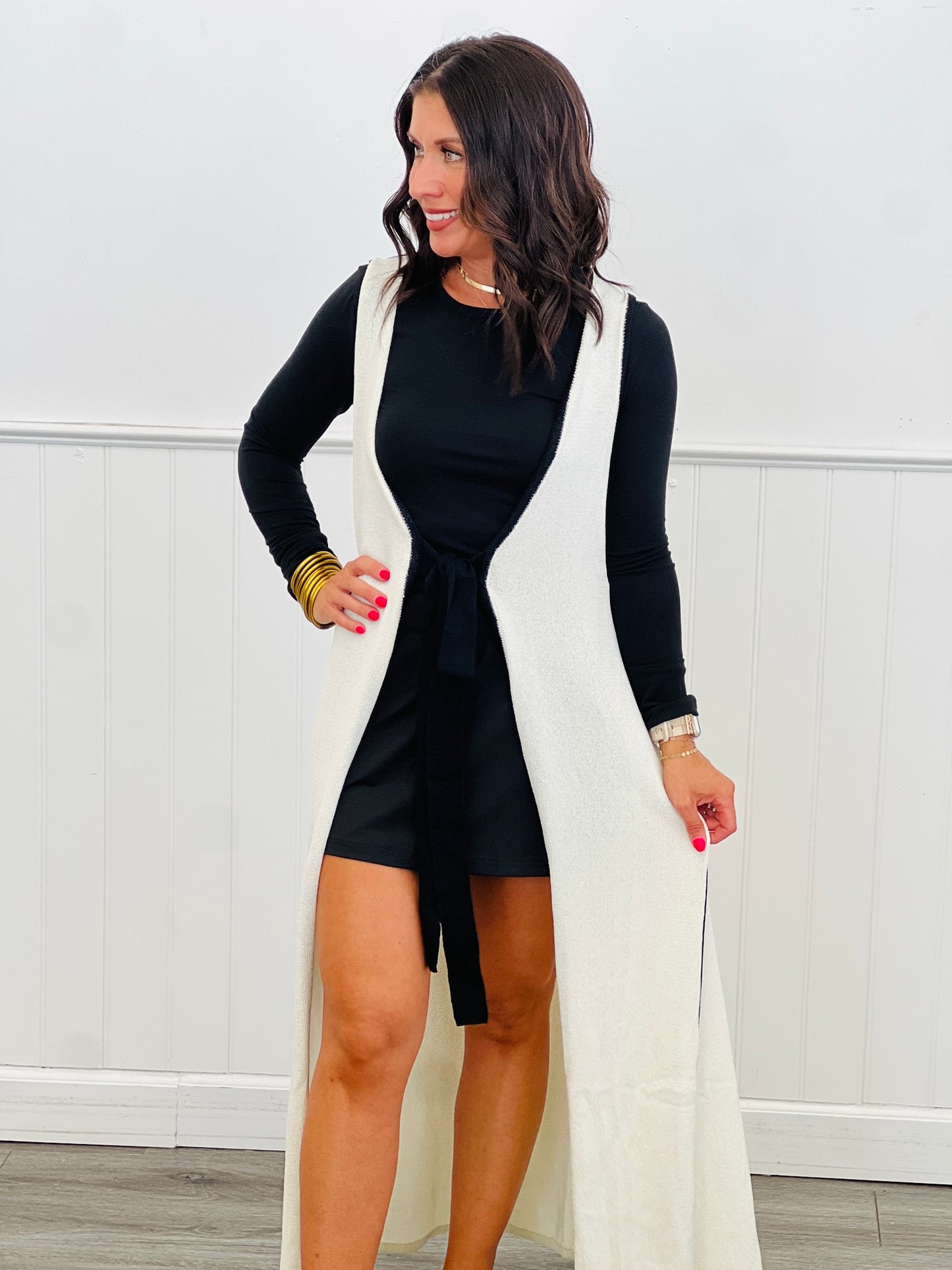 Cream Comfort Maxi Cardigan (Reg. and Plus)