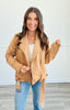 Camel Cozy Suede Moto Jacket (Reg.)