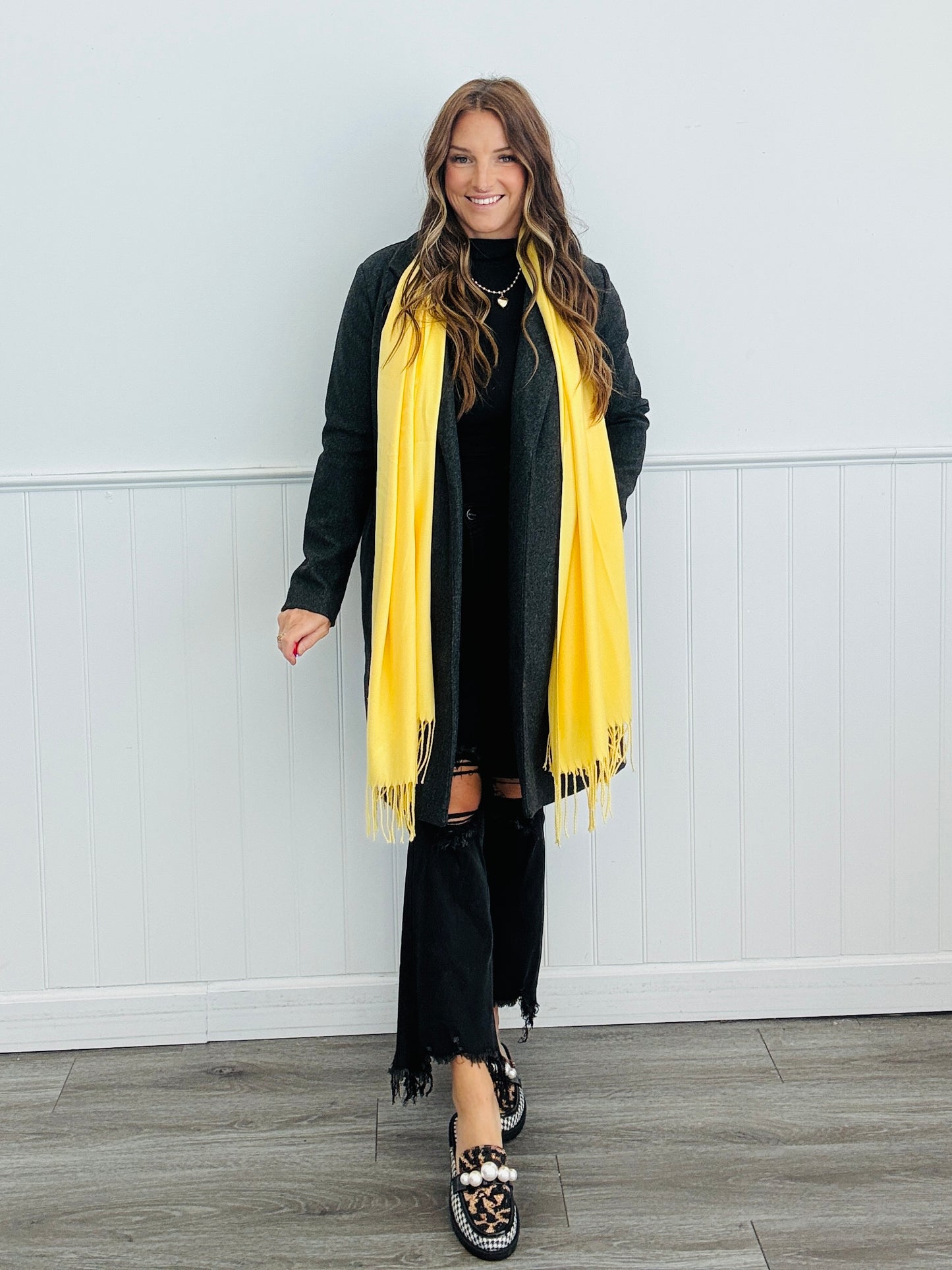 Solid Cashmere Feel Scarf - 6 Colors